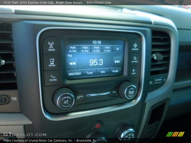 Bright Silver Metallic / Black/Diesel Gray 2015 Ram 1500 Express Crew Cab