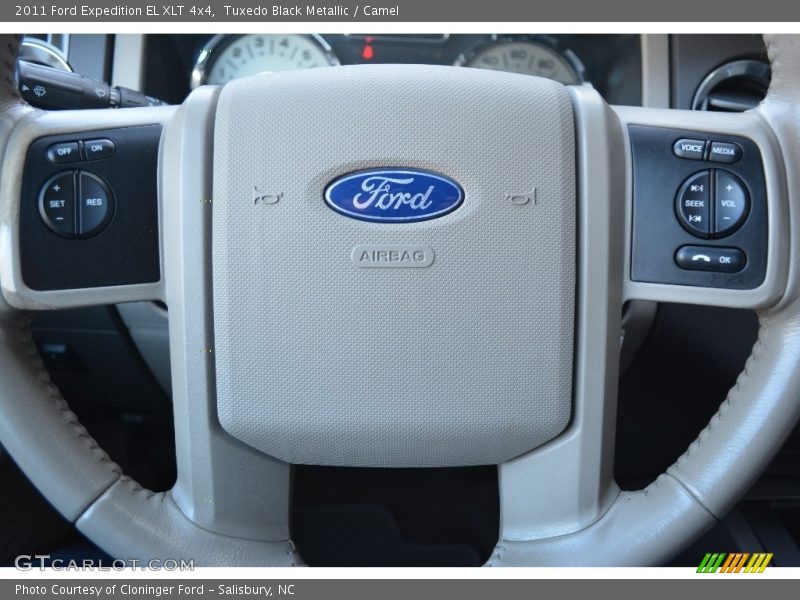 Tuxedo Black Metallic / Camel 2011 Ford Expedition EL XLT 4x4