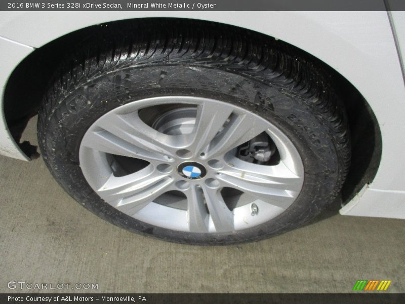 Mineral White Metallic / Oyster 2016 BMW 3 Series 328i xDrive Sedan