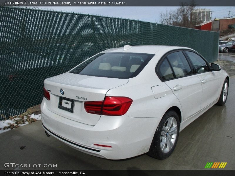 Mineral White Metallic / Oyster 2016 BMW 3 Series 328i xDrive Sedan