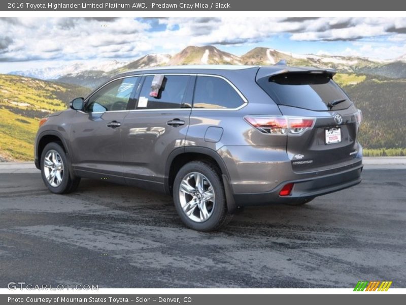 Predawn Gray Mica / Black 2016 Toyota Highlander Limited Platinum AWD