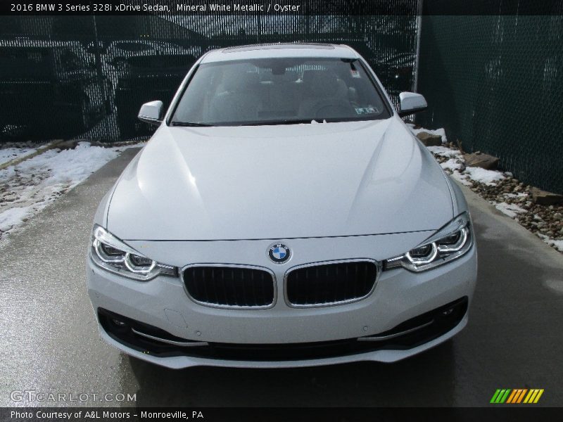 Mineral White Metallic / Oyster 2016 BMW 3 Series 328i xDrive Sedan