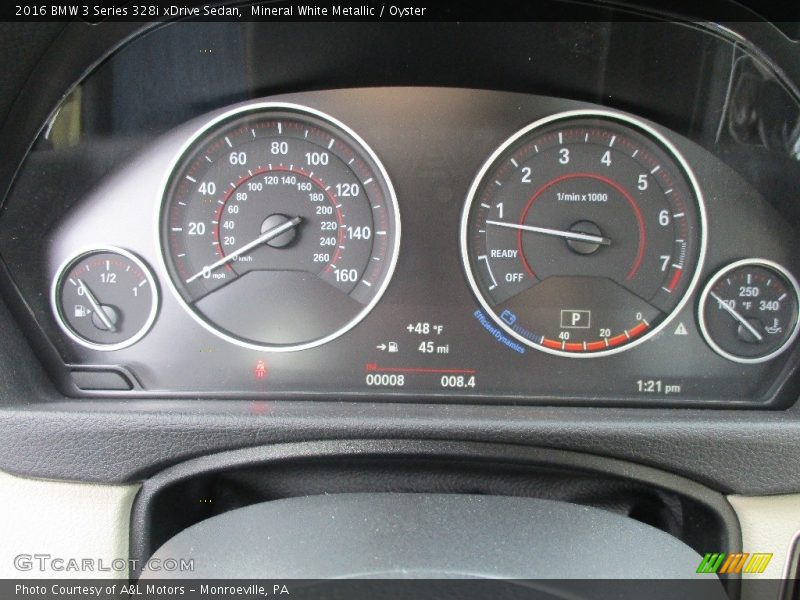 Mineral White Metallic / Oyster 2016 BMW 3 Series 328i xDrive Sedan