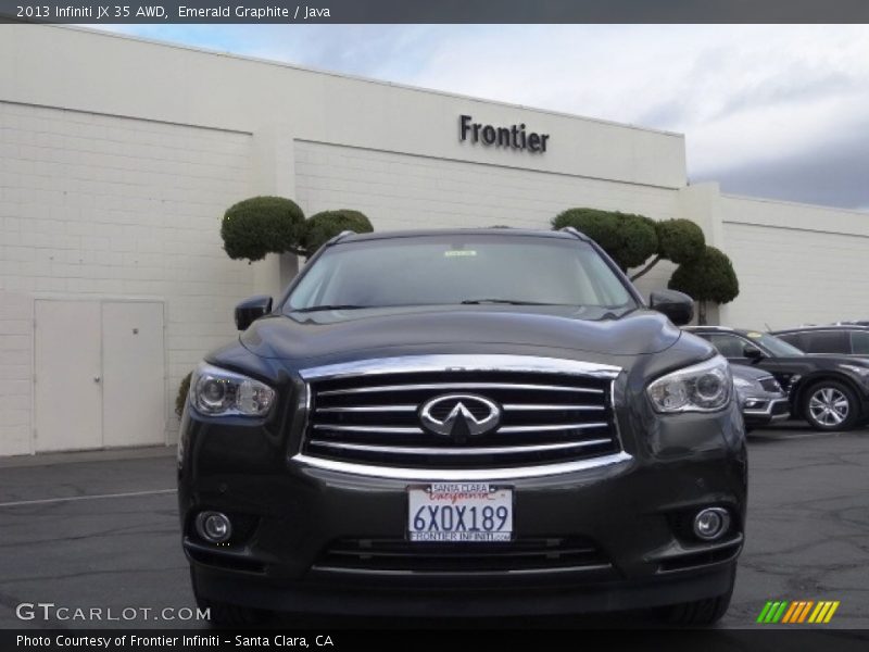 Emerald Graphite / Java 2013 Infiniti JX 35 AWD