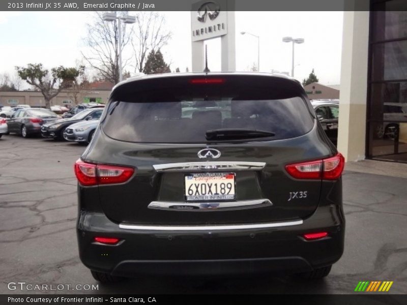 Emerald Graphite / Java 2013 Infiniti JX 35 AWD