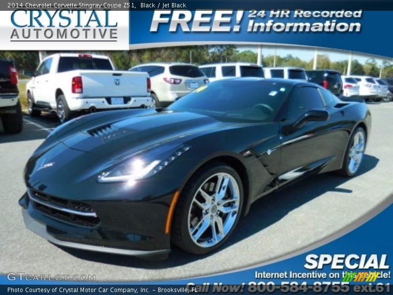 Black / Jet Black 2014 Chevrolet Corvette Stingray Coupe Z51