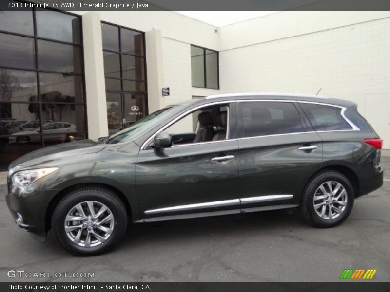 Emerald Graphite / Java 2013 Infiniti JX 35 AWD