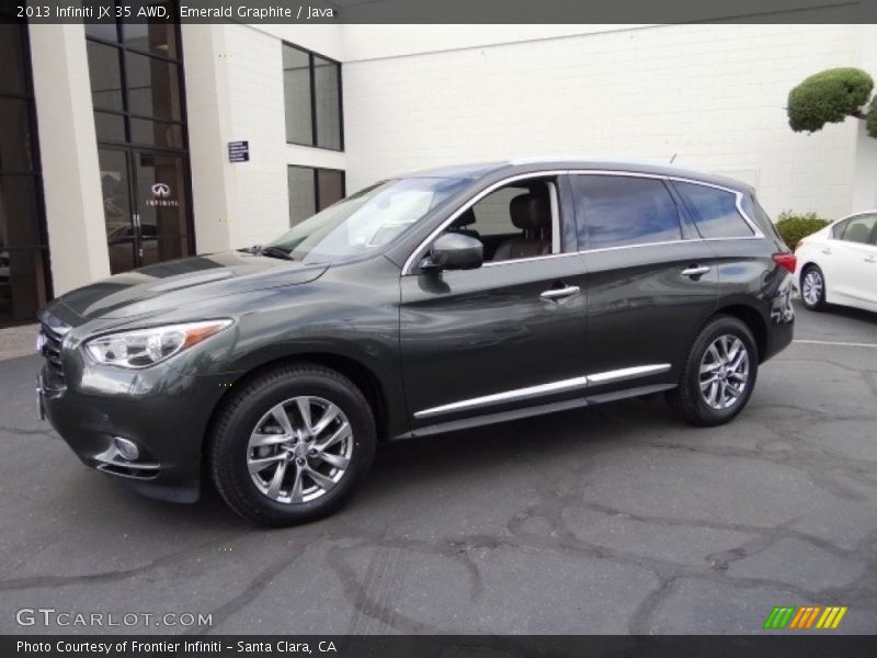 Emerald Graphite / Java 2013 Infiniti JX 35 AWD