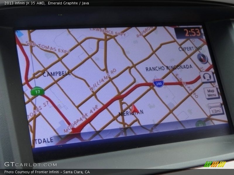Emerald Graphite / Java 2013 Infiniti JX 35 AWD