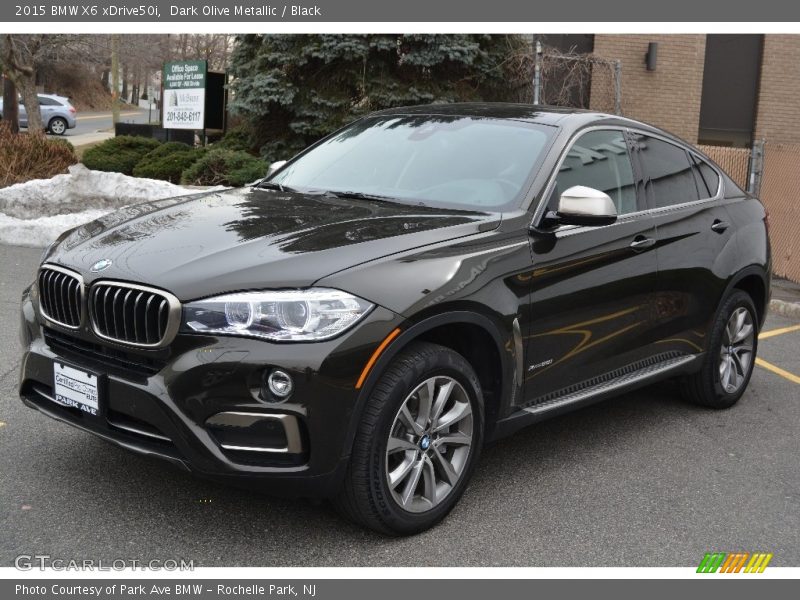 Dark Olive Metallic / Black 2015 BMW X6 xDrive50i