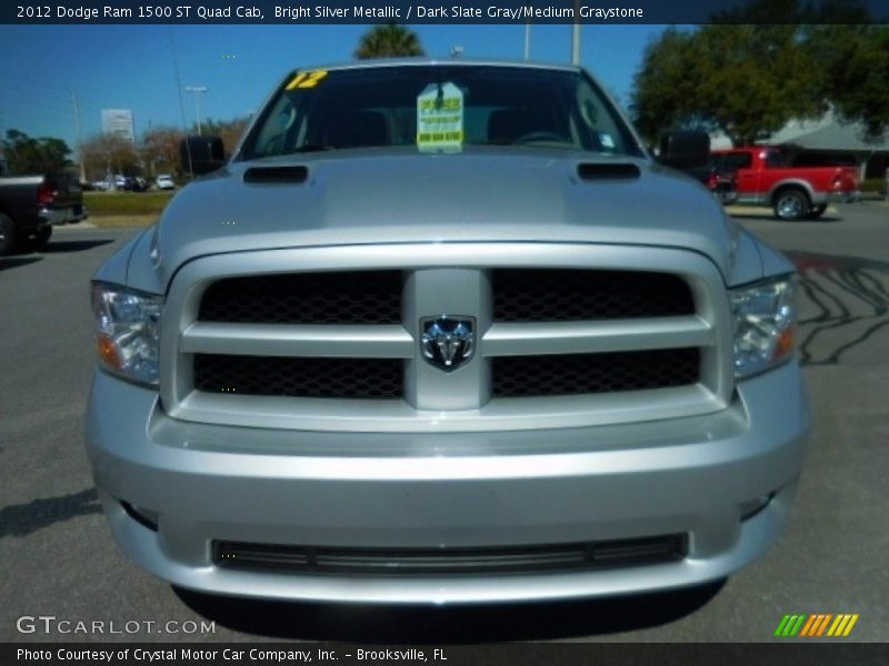 Bright Silver Metallic / Dark Slate Gray/Medium Graystone 2012 Dodge Ram 1500 ST Quad Cab