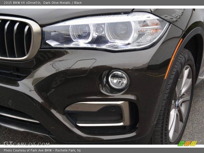 Dark Olive Metallic / Black 2015 BMW X6 xDrive50i