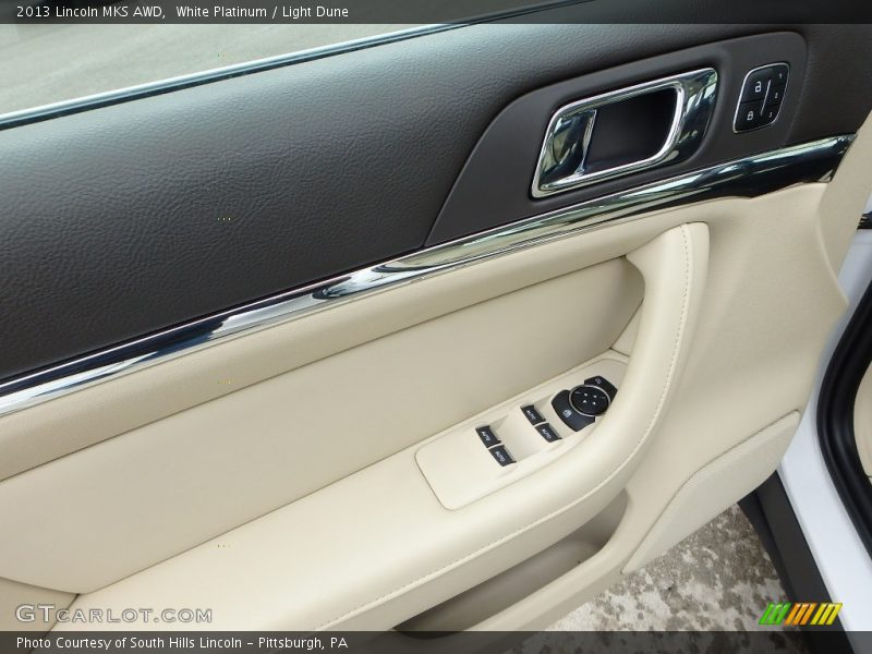 White Platinum / Light Dune 2013 Lincoln MKS AWD