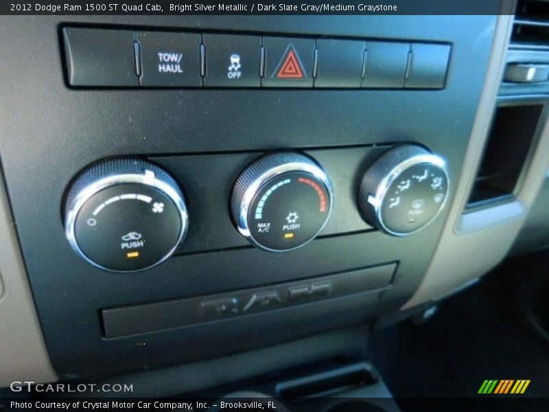 Bright Silver Metallic / Dark Slate Gray/Medium Graystone 2012 Dodge Ram 1500 ST Quad Cab