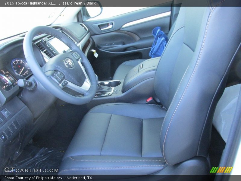 Blizzard Pearl / Black 2016 Toyota Highlander XLE