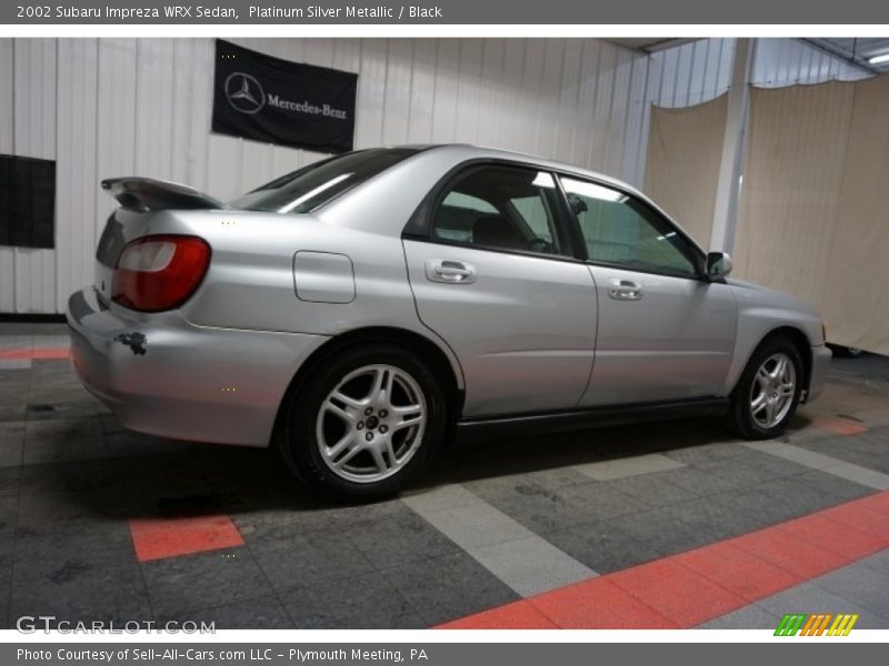 Platinum Silver Metallic / Black 2002 Subaru Impreza WRX Sedan
