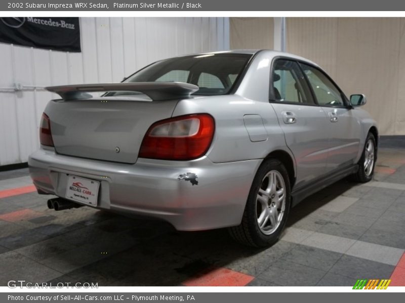 Platinum Silver Metallic / Black 2002 Subaru Impreza WRX Sedan