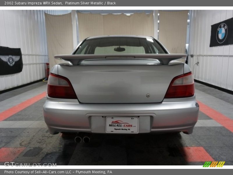 Platinum Silver Metallic / Black 2002 Subaru Impreza WRX Sedan