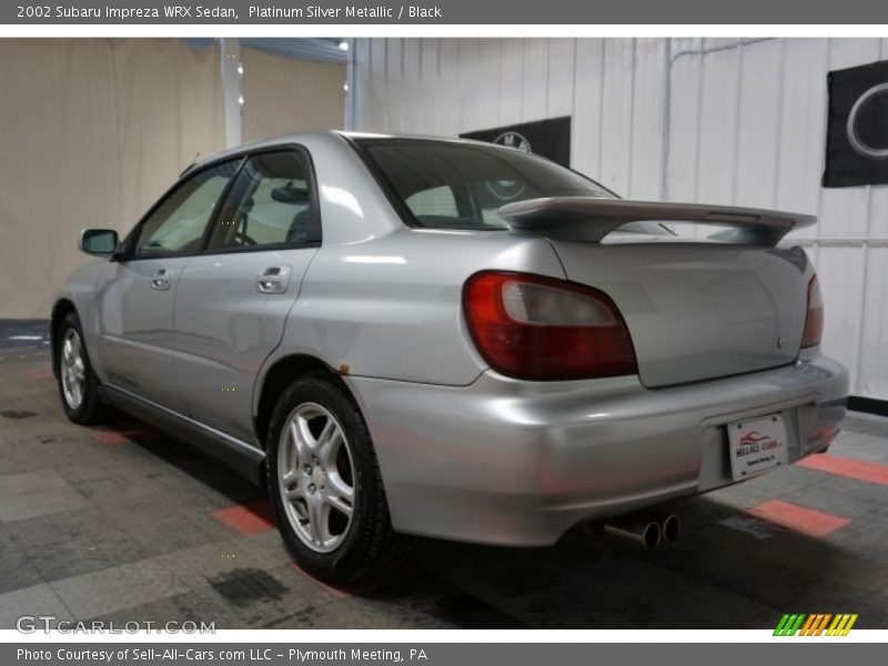 Platinum Silver Metallic / Black 2002 Subaru Impreza WRX Sedan