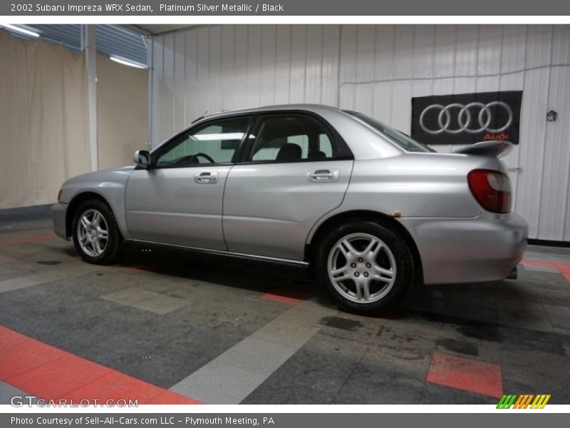 Platinum Silver Metallic / Black 2002 Subaru Impreza WRX Sedan