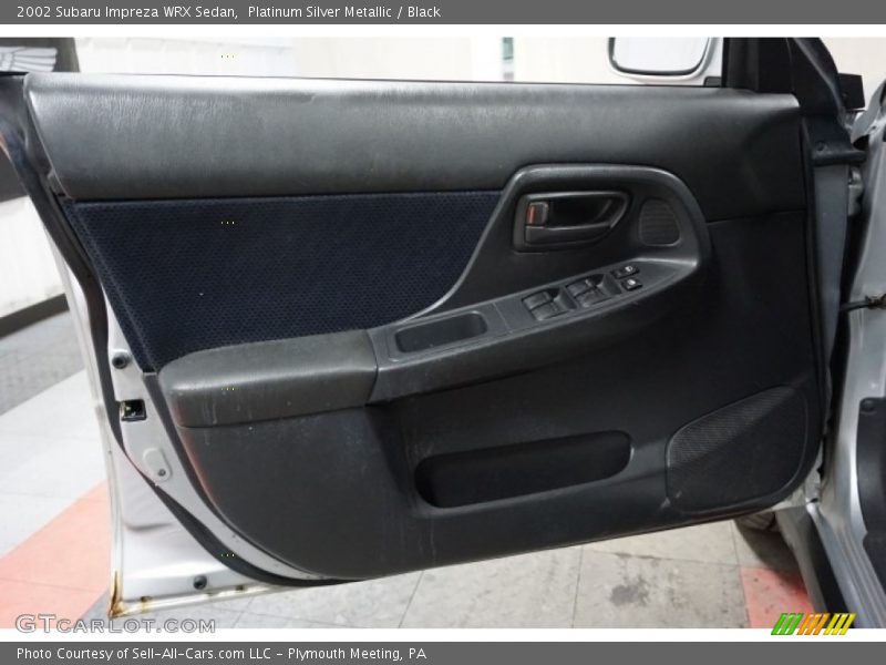 Platinum Silver Metallic / Black 2002 Subaru Impreza WRX Sedan