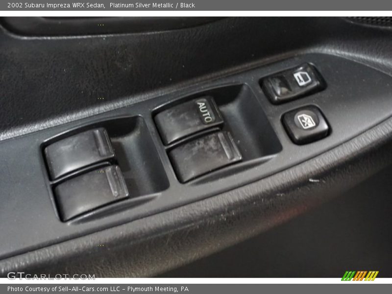 Platinum Silver Metallic / Black 2002 Subaru Impreza WRX Sedan