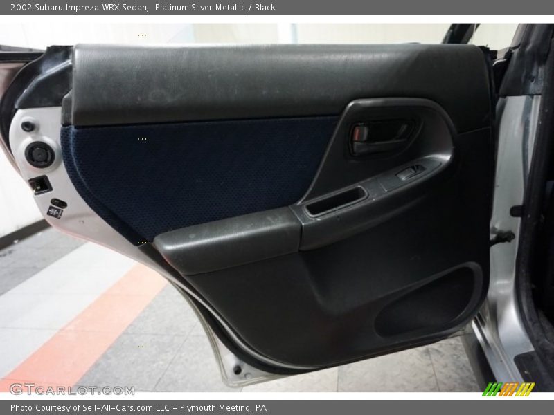Platinum Silver Metallic / Black 2002 Subaru Impreza WRX Sedan