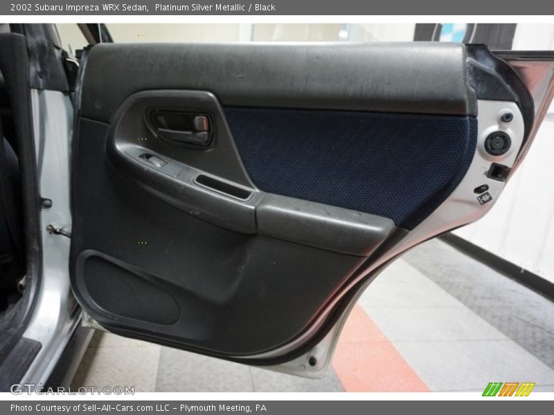 Platinum Silver Metallic / Black 2002 Subaru Impreza WRX Sedan