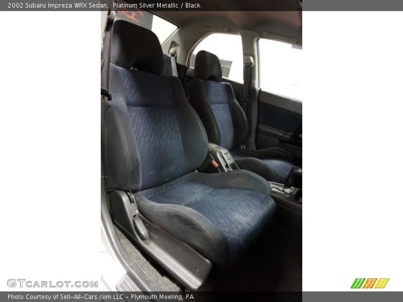 Platinum Silver Metallic / Black 2002 Subaru Impreza WRX Sedan