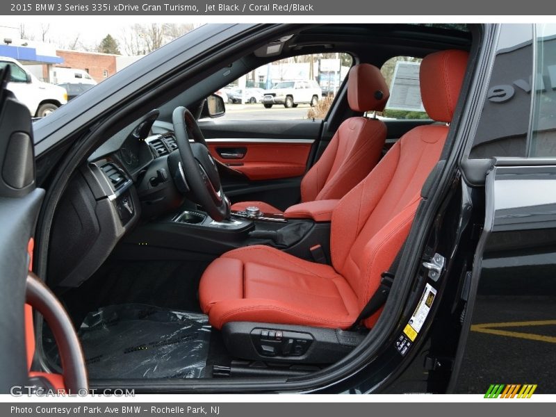 Jet Black / Coral Red/Black 2015 BMW 3 Series 335i xDrive Gran Turismo