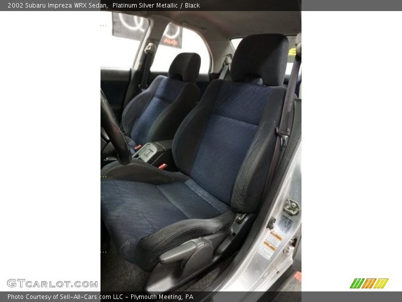 Platinum Silver Metallic / Black 2002 Subaru Impreza WRX Sedan