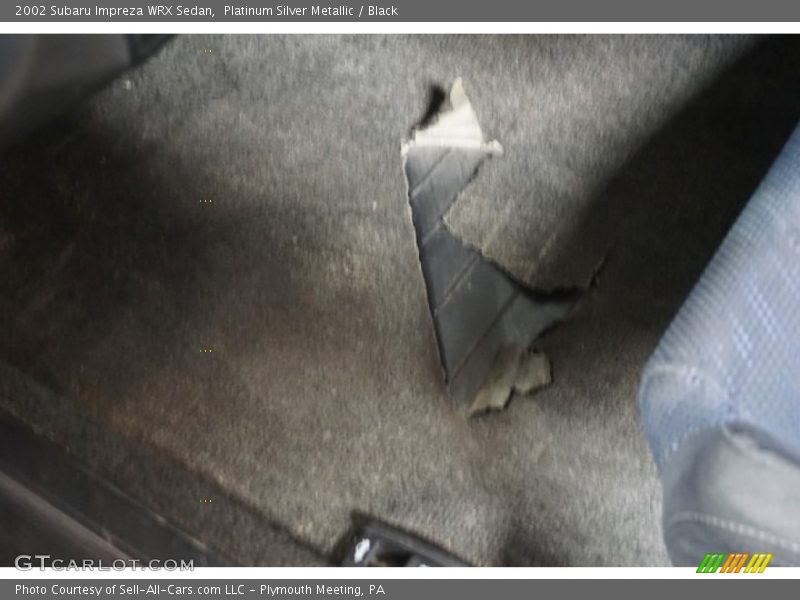 Platinum Silver Metallic / Black 2002 Subaru Impreza WRX Sedan