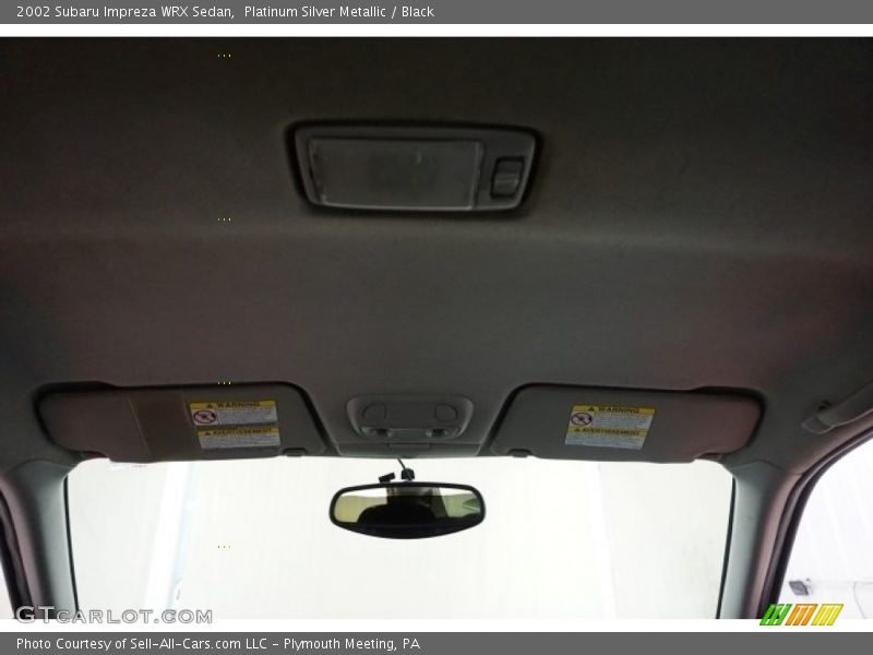 Platinum Silver Metallic / Black 2002 Subaru Impreza WRX Sedan