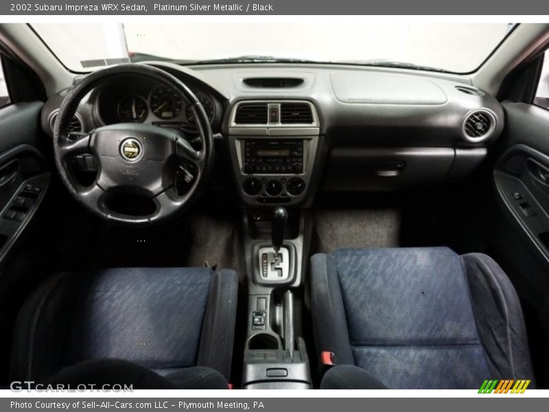 Platinum Silver Metallic / Black 2002 Subaru Impreza WRX Sedan