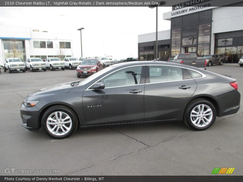 Nightfall Gray Metallic / Dark Atmosphere/Medium Ash Gray 2016 Chevrolet Malibu LT