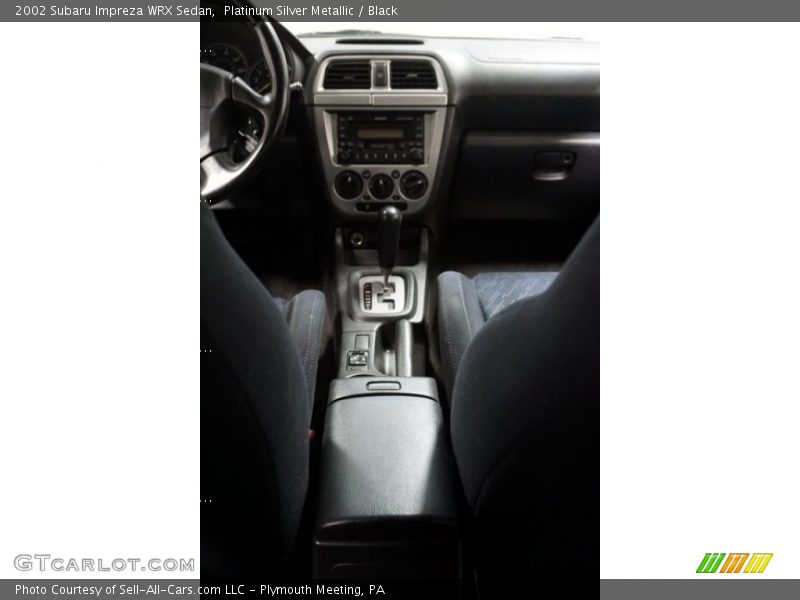 Platinum Silver Metallic / Black 2002 Subaru Impreza WRX Sedan