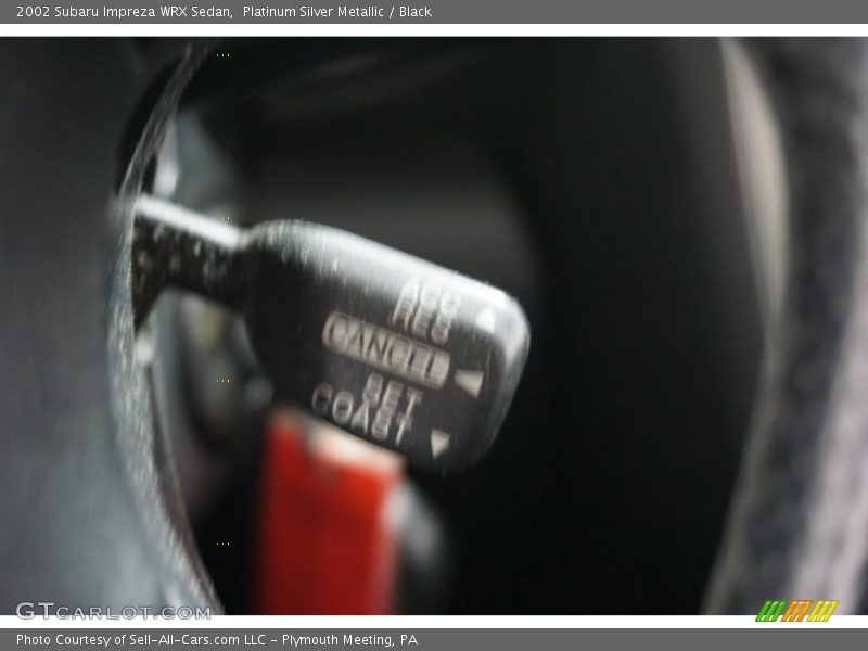 Platinum Silver Metallic / Black 2002 Subaru Impreza WRX Sedan