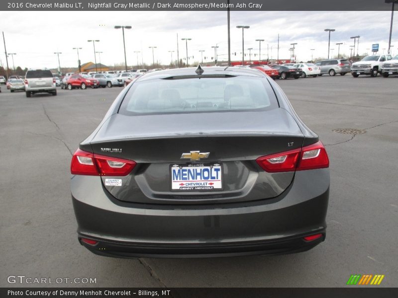 Nightfall Gray Metallic / Dark Atmosphere/Medium Ash Gray 2016 Chevrolet Malibu LT