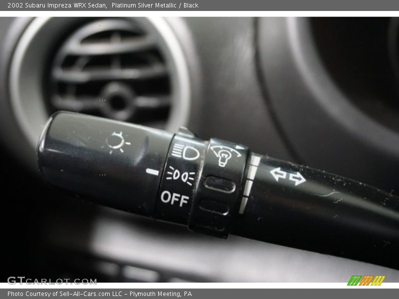 Platinum Silver Metallic / Black 2002 Subaru Impreza WRX Sedan