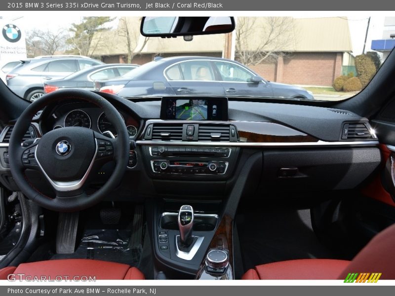 Jet Black / Coral Red/Black 2015 BMW 3 Series 335i xDrive Gran Turismo