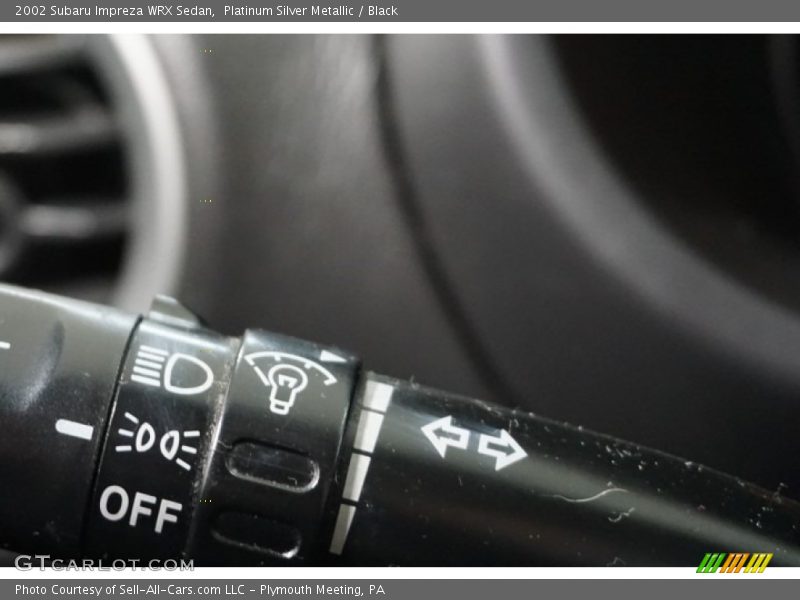 Platinum Silver Metallic / Black 2002 Subaru Impreza WRX Sedan