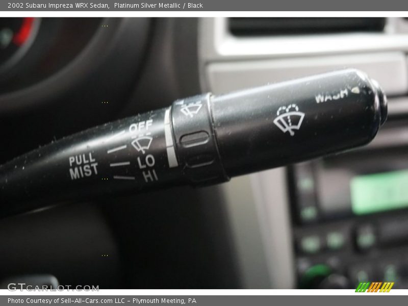 Platinum Silver Metallic / Black 2002 Subaru Impreza WRX Sedan
