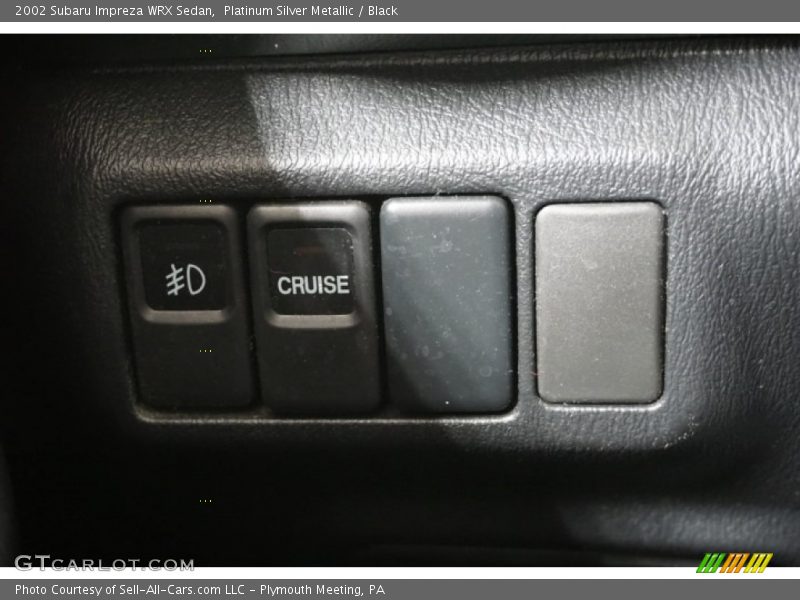 Platinum Silver Metallic / Black 2002 Subaru Impreza WRX Sedan