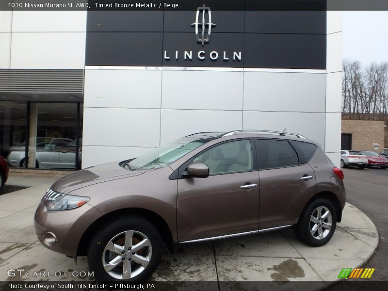 Tinted Bronze Metallic / Beige 2010 Nissan Murano SL AWD