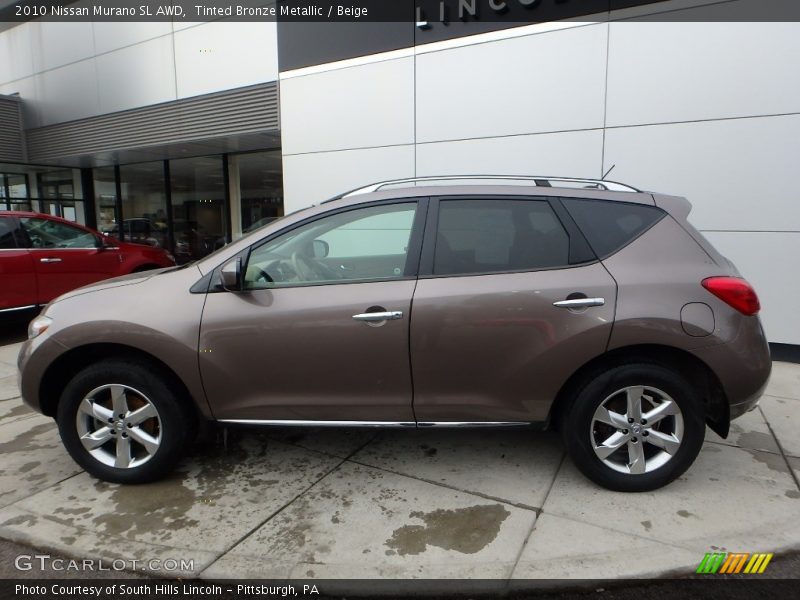 Tinted Bronze Metallic / Beige 2010 Nissan Murano SL AWD