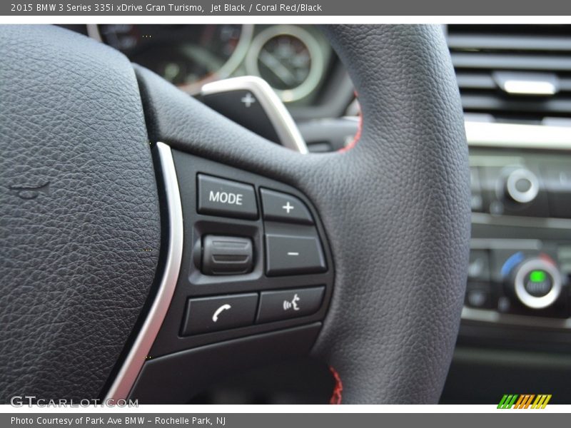 Jet Black / Coral Red/Black 2015 BMW 3 Series 335i xDrive Gran Turismo
