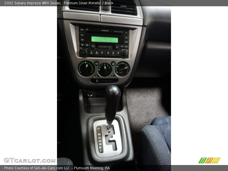 Platinum Silver Metallic / Black 2002 Subaru Impreza WRX Sedan