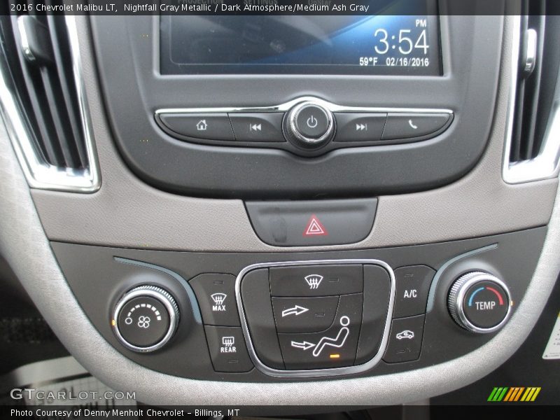 Nightfall Gray Metallic / Dark Atmosphere/Medium Ash Gray 2016 Chevrolet Malibu LT