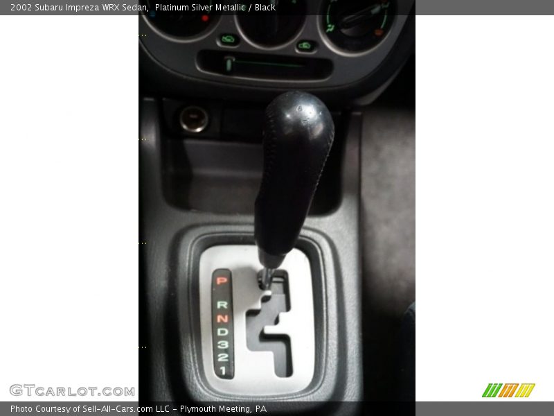 Platinum Silver Metallic / Black 2002 Subaru Impreza WRX Sedan