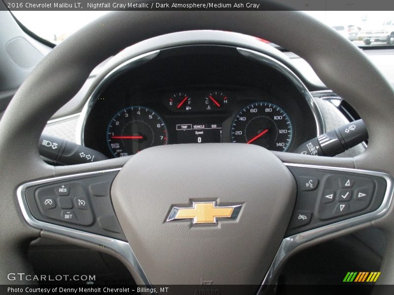 Nightfall Gray Metallic / Dark Atmosphere/Medium Ash Gray 2016 Chevrolet Malibu LT